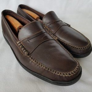 COLE HAAN Men Size 12M French Cup Penny Loafer C07638 French Roast EUC